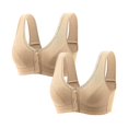 thumbnail image 1 of Pavied Sports Bra Wireless Bras Seamless Bras Womens Daisy Bra Sports Bras Front Snaps Seniors Wireless Beauty Back Full Coverage Comfor Easy Close Bras Plus Size Bra Cotton Bras Pink 3XL, 1 of 4