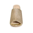 thumbnail image 6 of BLISSFUL STEP Women's Glitter Slip on Mules Chunky Heel Sandals Gold 9, 6 of 6