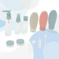 thumbnail image 3 of Unique Bargains 12 Pcs Travel Container Set Portable Travel Bottles Set Blue Beige, 3 of 6