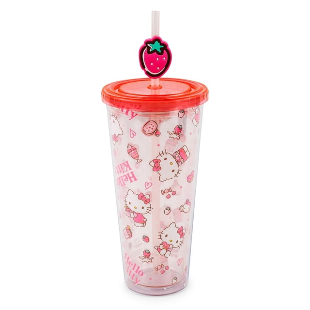 Carnival Cup Silver Buffalo Sanrio Hello Kitty Fresas 700 ml