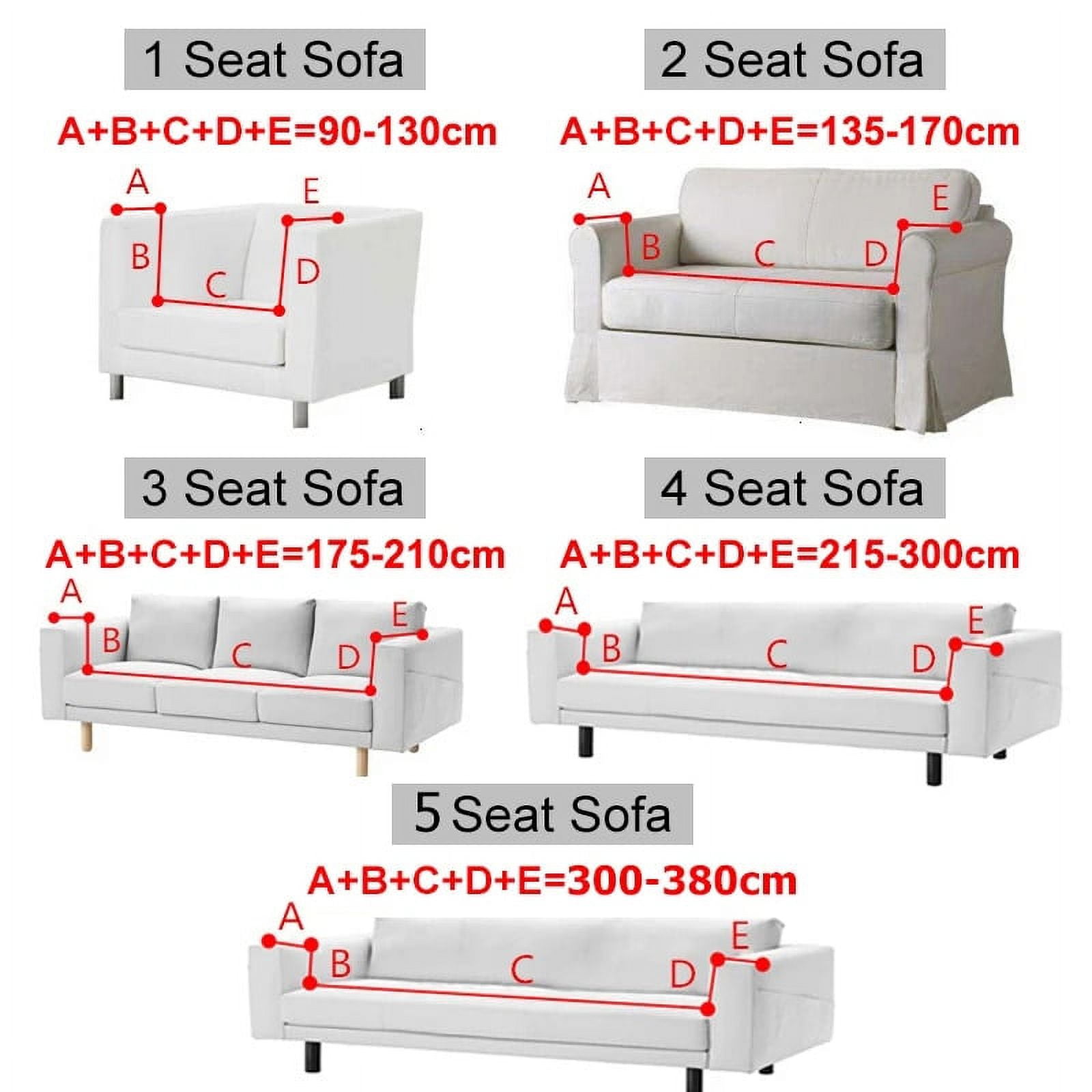 CHUNTIAN Sofa Cover for Living Room Thick Elastic Polar Fleece Cover for Sofa Couch Armchair 1/2/3/4 Seat L Shaped Corner Sofa Cover