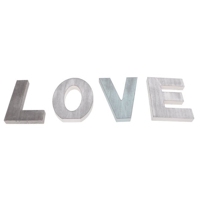 Decoración de letras de madera, letrero de amor de madera desgastado, letrero independiente de AMOR, letrero de amor de madera, el mejor en su clase
