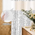 thumbnail image 4 of No Hook Shower Curtain, Abstract Polka Dot Shower Curtains for Bathroom with See Through Top Window, Geometric Dotted Stripes Vintage Waterproof & Washable Bath Curtain 66"x72", 4 of 9