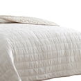 thumbnail image 4 of Veria 3 Piece King Quilt Set with Channel Stitching The Urban Port, Cream and Beige- Saltoro Sherpi, 4 of 5