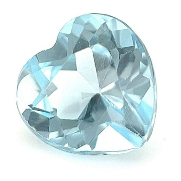 Certified Genuine 1 Carat Sky Blue Topaz Heart Shape Brilliant Cut 6x6 mm Loose Gemstone December Birthstone