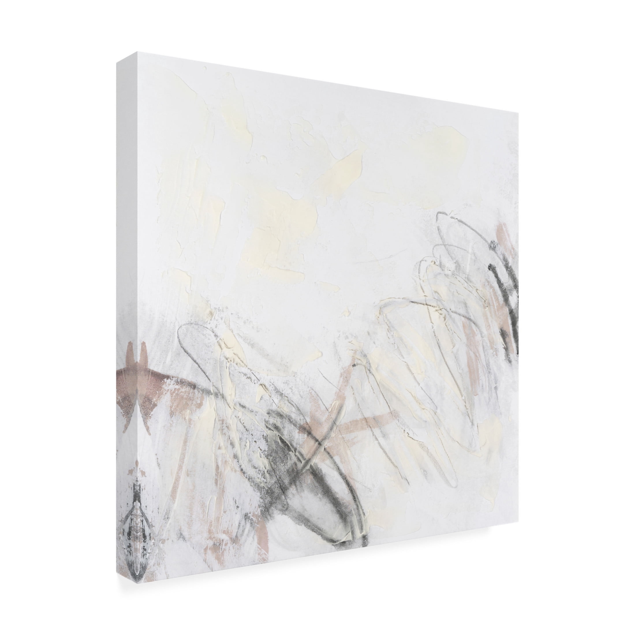 Trademark Fine Art June Erica Vess  Neutral Scribe IV Canvas Wall Art