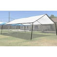 thumbnail image 2 of 6'x10' White Super Heavy Duty Mesh Tarp Net Sail Sun Shade Awning and Fence Screen, 2 of 5
