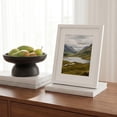 thumbnail image 5 of 8 x 10 Picture Frame with Mat, Resin Photo Frame for Wall Mount or Tabletop Display, Artwork, Prints and Decor, White, 5 of 6