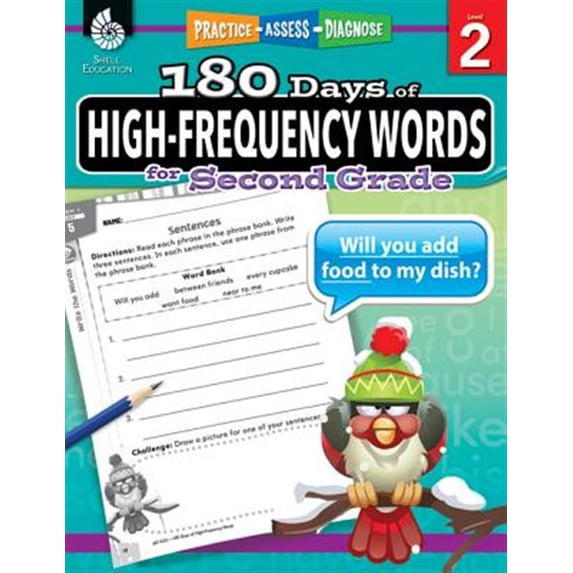 Pre-Owned 180 Days(tm) High-Frequency Words for Second Grade: Practice, Assess, Diagnose (Paperback) 1425816355 9781425816353