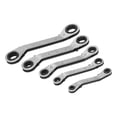 thumbnail image 2 of 5Pcs Ratchet Wrench Double End Chrome Vanadium Steel Multifunctional Ratcheting Spanner Set, 2 of 14
