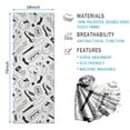 thumbnail image 2 of Baseball Doodle Pattern Hot Yoga Mat Towel Non Slip for Hot Yoga - Quick-Drying Yoga Mat Cover with 4 Corner Pockets with Travel Bag - Hot Yoga Towel Non Slip Grip Moisture Wicking Sweat 70"x26", 2 of 6