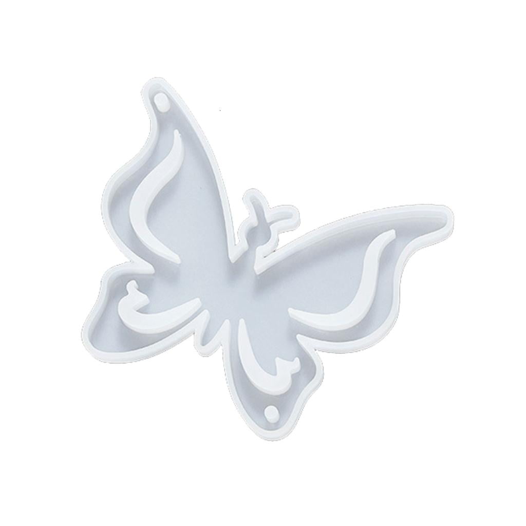 Lerpwige Silicone Charm Mold Butterfly Moon Sun Pendant Moulds Keychain Molds for Jewelry