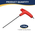 thumbnail image 3 of Uxcell Clé Torx à Poignée T10 Acier au Carbone Double Extrémité Clé Torx Tournevis Hexagone Outil pour Entretien Automobile Domestique, Rouge, 3 of 7