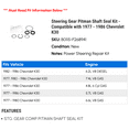 thumbnail image 2 of Steering Gear Pitman Shaft Seal Kit - Compatible with 1977 - 1986 Chevy K30 1978 1979 1980 1981 1982 1983 1984 1985, 2 of 2