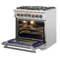 thumbnail image 2 of Forno FFSGS612530 30 inch Cossato Stainless Duel Fuel Electric Gas Range, 2 of 7