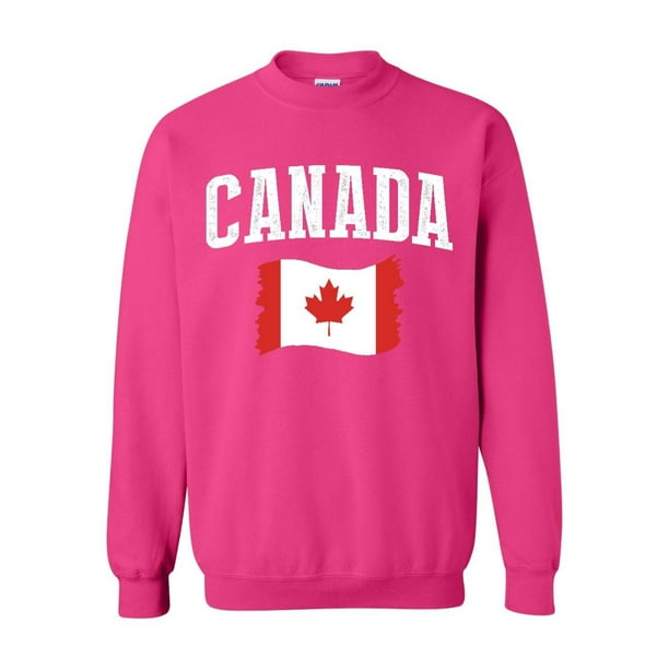 Normal is Boring - Unisex Canada Flag Crewneck Sweatshirt - Walmart.com ...