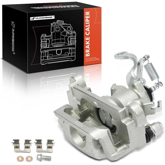 A-Premium Disc Brake Caliper Assembly with Bracket Compatible with Mitsubishi Outlander 2014-2016, Outlander 2017-2018 2.4L, Outlander Sport 2013-2018 - Rear Left Driver Side