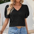 thumbnail image 7 of Tops for Women Trendy Slouchy T Shirts Women Casual Shirt Womens Athletic Shirt Cropped Tee Soft T Ladies Long Sleeve Sheer Top Dressy Summer Tops Thermal Knit Dresses for Tunic Black M, 7 of 7