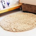 thumbnail image 3 of Alfombra de baño redonda antideslizante de microfibra peluda y absorbente Dia. 100cm, 3 of 9