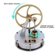 thumbnail image 3 of STEM Stirling Engine Model,Gamma-Type Low Temperature Difference & Gear Transmission Heat Engine with Piston,Metal Desktop Collectible Gift for Hobbyists, 3 of 9