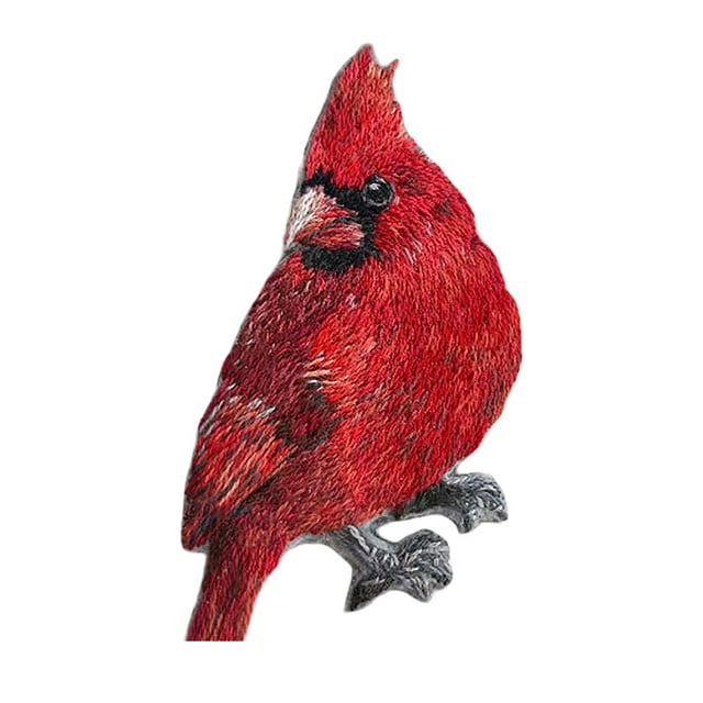 Broche d'Oiseau Magpie à la Mode, Broches en Bois Vintage, Broches d'Oiseaux Rouges, Broches d'Animaux pour Femmes Filles, Broches de Noël et Lot de Broches en Strass pour Artisanat