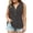 C249/Black, variant on Tank Tops For Women Elegant Solid Color Sleeveless Button Front Pocket Tank Top For Lightweight Casual Surplice Design Trendy Clothes