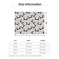 thumbnail image 5 of Naloa Cute Panda Flannel Blankets - Thick and Warm Blanket for Winter, Soft Fuzzy Plush King Blanket for All Seasons80"x60", 5 of 6