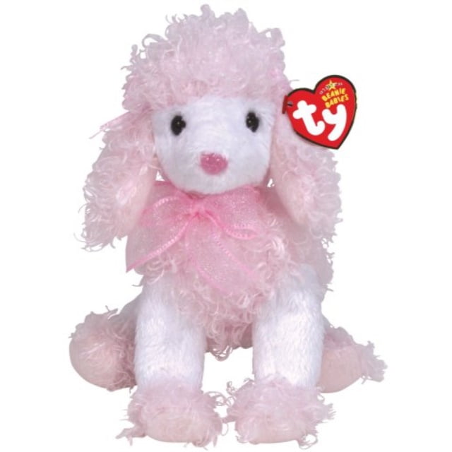 pink french poodle stuffed animal