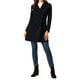 thumbnail image 2 of Abrigo de invierno para mujer INSPIRE CHIC con solapa muesca, abrigo trench de doble botonadura, talla XL, azul oscuro, 2 of 6