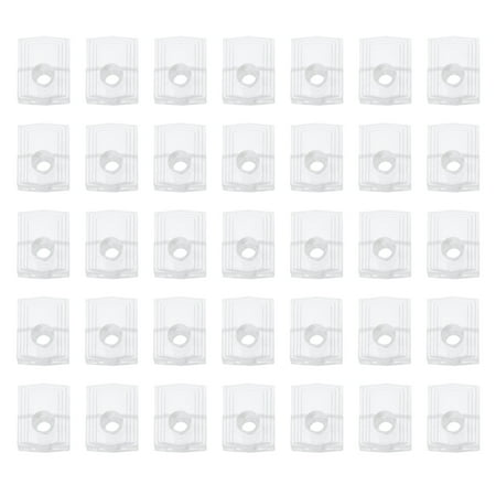 

40 Sets Mirror Holder Clips Kit Clear Plastic Mirror Clip Glass Retainer Clips