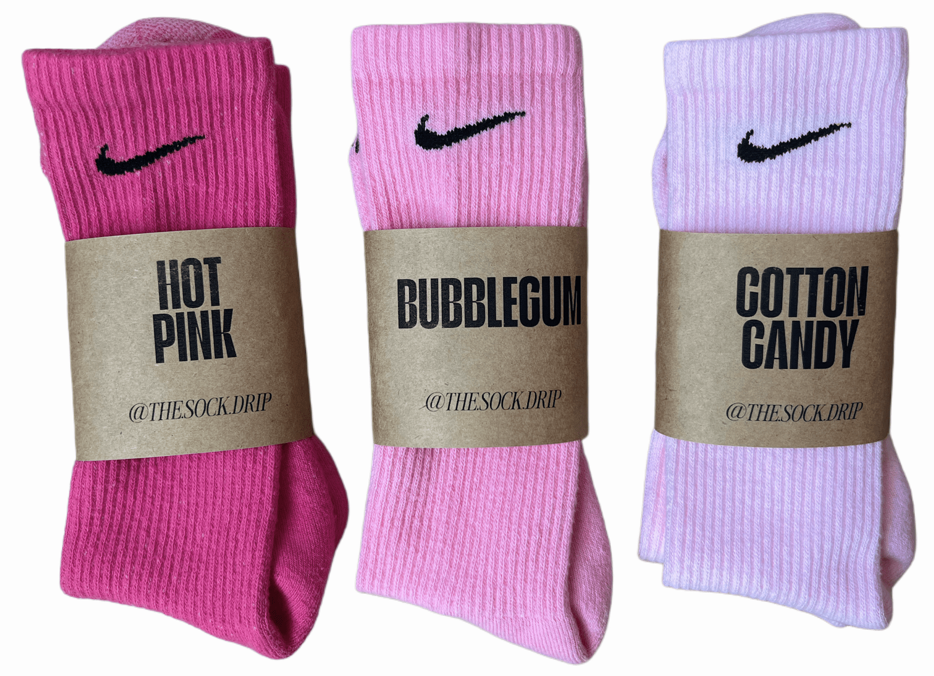 long pink nike socks