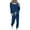 Blue, variant on BVOFAR Sweatsuits for Women Set 2 Piece Long Sleeve Round Neck Tops and Pants Lounge Comfy Tracksuits with Pockets