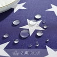 thumbnail image 3 of 4th of July Tablecloth Rectangle 60 x 102 Inch American Flag Star Patriotic Independence Day Table Cloth, Soft Polyester Fabric Table Cover for Memorial Day, Veterans Day, Blue, 3 of 5