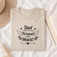 thumbnail image 3 of Jollimate Dad Always On My Mind Forever In My Heart Graphic T-Shirt, Memorial Tribute Women's Shirt, 3 of 6