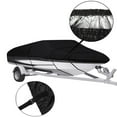 thumbnail image 2 of 20-22Ft Waterproof Boat Cover Trailerable Heavy Duty Pontoon Black Fit for V -Hull, Tri-Hull, Runabout, 2 of 7