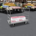 thumbnail image 6 of Platform Truck Cart, Heavy Duty Platform Truck, Heavy Duty Push Cart with Detachable Rear Guardrail, Load-bearing Capacity: 907.18kg/2000 lbs, 6 of 18