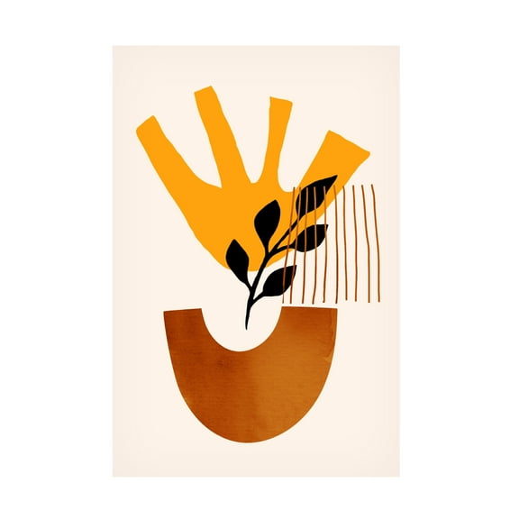 Trademark Fine Art Kubistika Sunshine Flower No.5 Canvas Wall Art