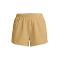 thumbnail image 3 of Women Athletic Shorts with Pockets Elastic Waisted Quick Dry Running Workout Gym Track Dolphin Shorts (M, Khaki), 3 of 7