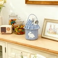 thumbnail image 5 of Easter Decor Rabbit Tassel Bag, Plaid Easter Egg Storage Tote for Kids and Adults, Holiday Candy, Gift, and Decoration Basket, Multi-Color Options, 5 of 5