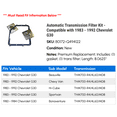 thumbnail image 2 of Automatic Transmission Filter Kit - Compatible with 1983 - 1992 Chevy G30 1984 1985 1986 1987 1988 1989 1990 1991, 2 of 2