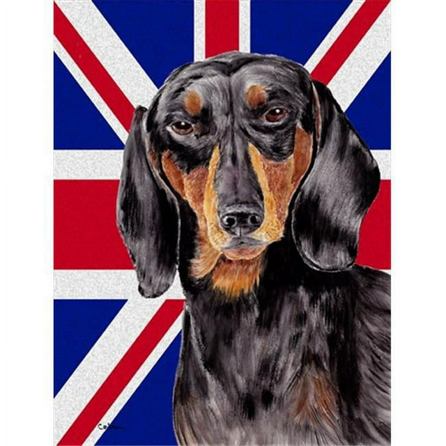Carolines Treasures SC9820GF Teckel avec l'Union Anglaise Jack Drapeau Britannique