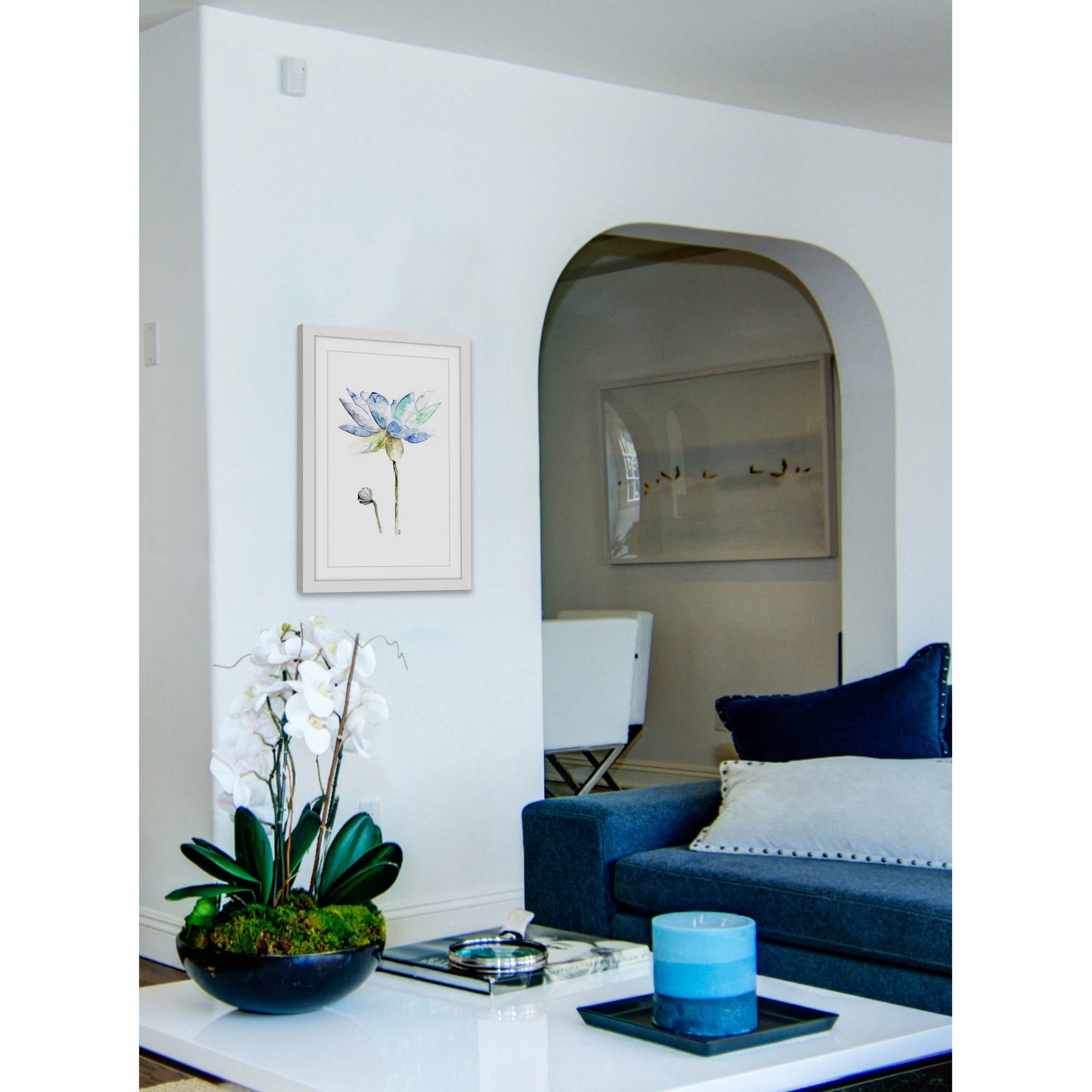 Marmont Hill "Lotus" by Rachel Byler Framed Painting Print