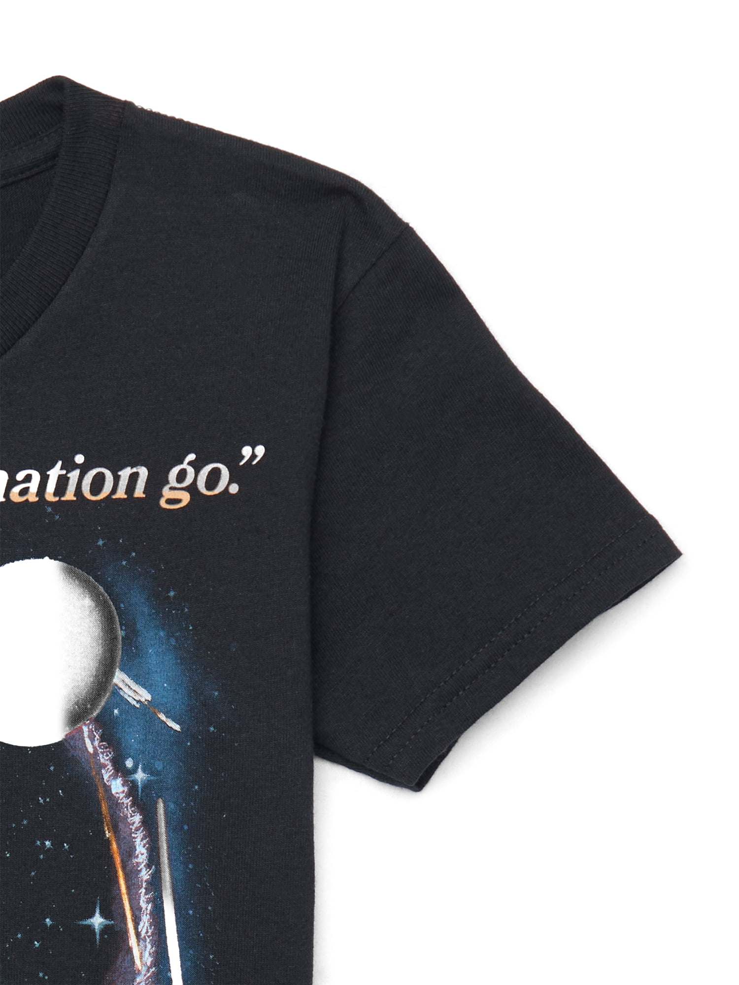 Bob Ross Boys' Galaxy Graphic Cotton Tee with Short Sleeves, Sizes 4-18