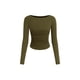 thumbnail image 1 of Camisas de Manga Larga PRETTYGARDEN Mujer Otoño 2025 Verde Militar, 1 of 9