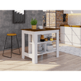 thumbnail image 2 of Depot E-Shop Delos Kitchen Island White - Walnut, 2 of 8