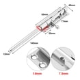 thumbnail image 2 of DOOR SLIDE BOLT Bathroom Toilet Shed Door Lock/Catch/Latch Chrome, 2 of 9