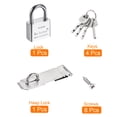 thumbnail image 3 of Silver Keyed Different Door Latch Hasp Lock with Padlock Screws by Holzlrgus, 3 of 6