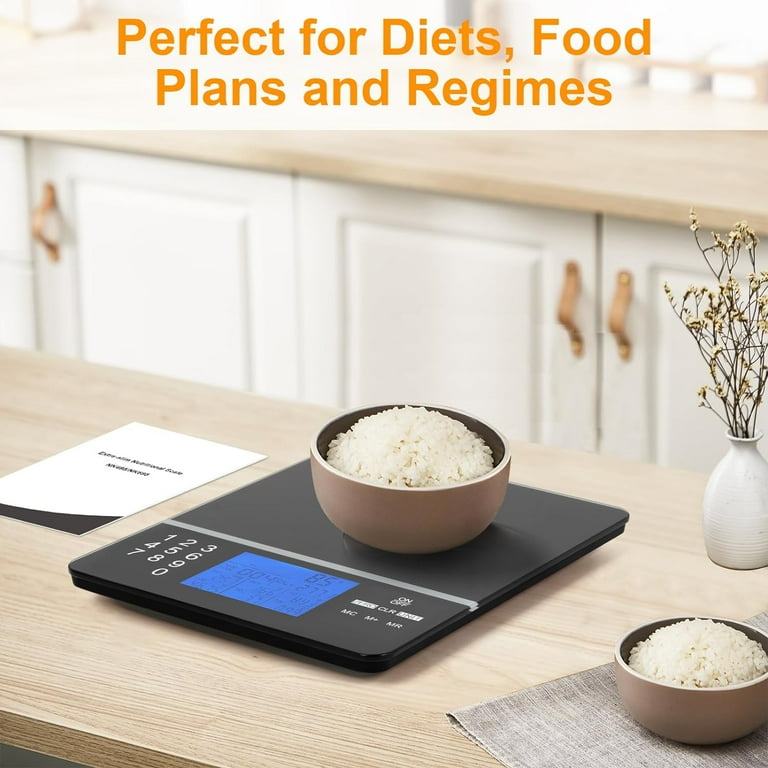 1pc Precision Nutrition Food Scale Smart Calorie Fat Tracker Accurate Kitchen Weight Gadget Ideal for Health Conscious Cooks Stylish Home
