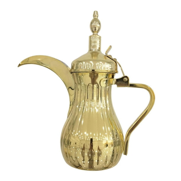 Cafetera de Oriente Medio, tetera árabe, tetera para cocina de gas, hervidor de leche doméstico Oro 700ml
