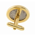 thumbnail image 3 of UPM Global 13568 Boutons de Manchette Bison Nickel Goldtone 2005 à Couches Dorées, 3 of 4